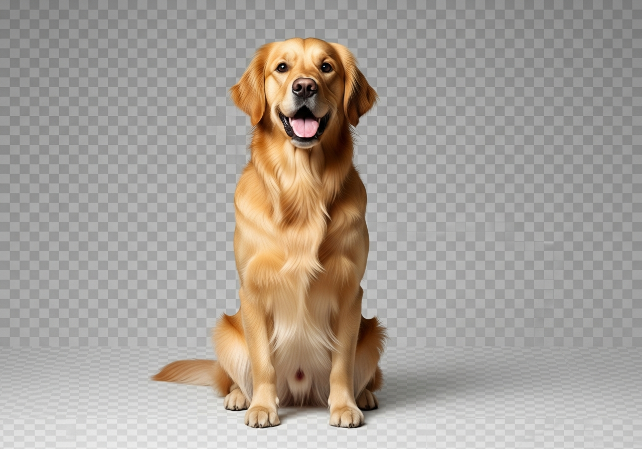 Pet photo with background removed