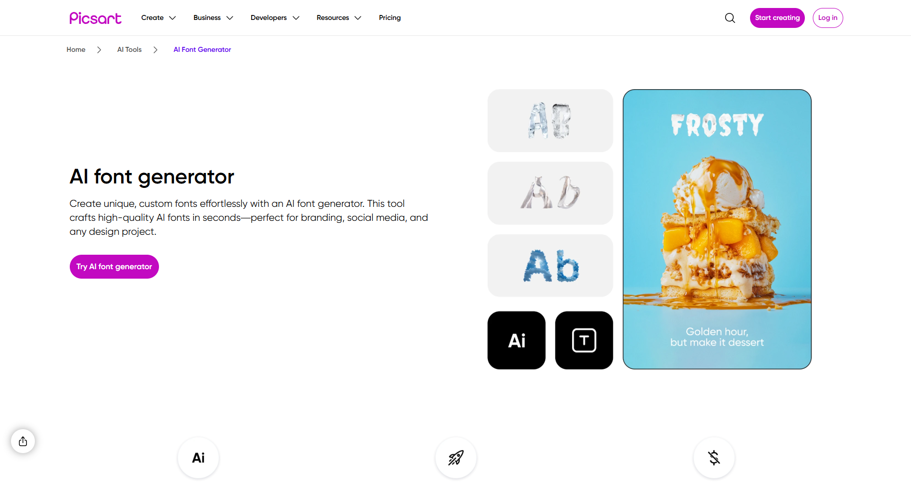 Picsart AI Font Generator - Design Custom Typography for Social Media